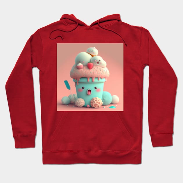 kawaii ice cream gift ideas Hoodie by WeLoveAnimals